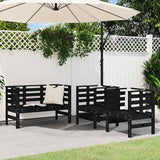 vidaXL 3-delige Loungeset massief grenenhout