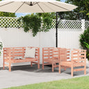 vidaXL 3-delige Loungeset massief grenenhout