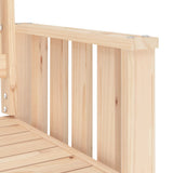 vidaXL Tuinbank met tafel 2-zits massief grenenhout
