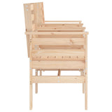 vidaXL Tuinbank met tafel 2-zits massief grenenhout