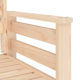 vidaXL Tuinbank met tafel 2-zits massief grenenhout