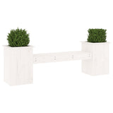 vidaXL Bankje met plantenbakken 184,5x39,5x56,5 cm grenenhout