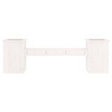 vidaXL Bankje met plantenbakken 184,5x39,5x56,5 cm grenenhout