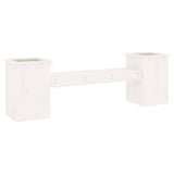 vidaXL Bankje met plantenbakken 184,5x39,5x56,5 cm grenenhout