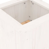 vidaXL Bankje met plantenbakken 184,5x39,5x56,5 cm grenenhout