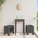 vidaXL tuinkrukken 2 st 40x36x45 cm massief grenenhout wit