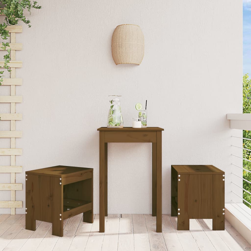 vidaXL tuinkrukken 2 st 40x36x45 cm massief grenenhout wit