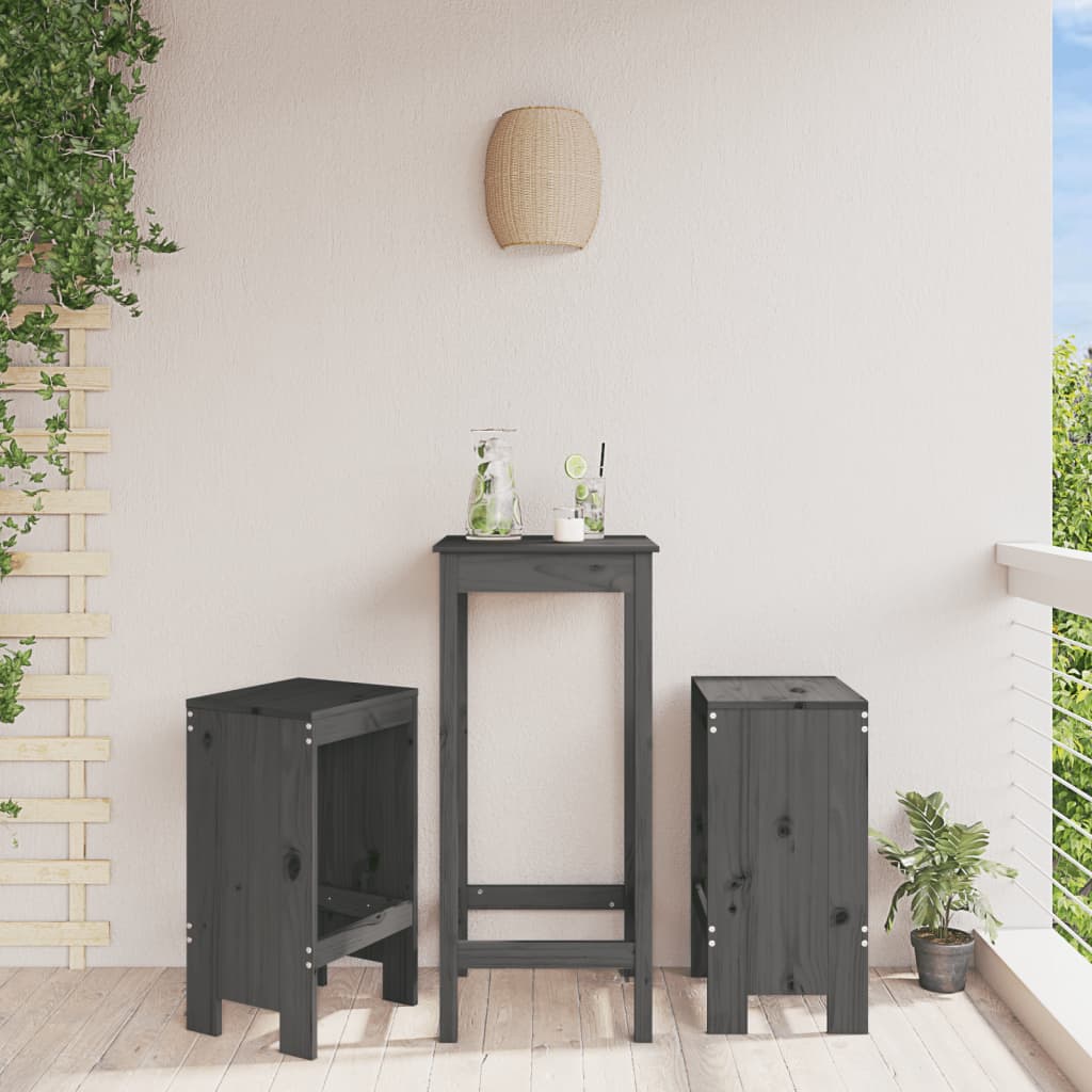 vidaXL tuinkrukken 2 st 40x36x45 cm massief grenenhout wit