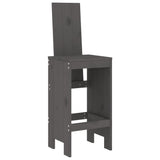 vidaXL Barkrukken 2 st 40x42x120 cm massief grenenhout