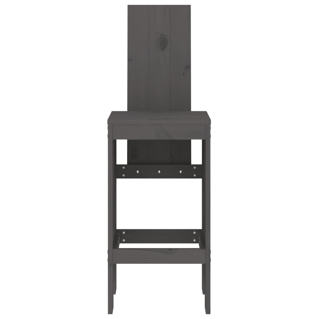 vidaXL Barkrukken 2 st 40x42x120 cm massief grenenhout