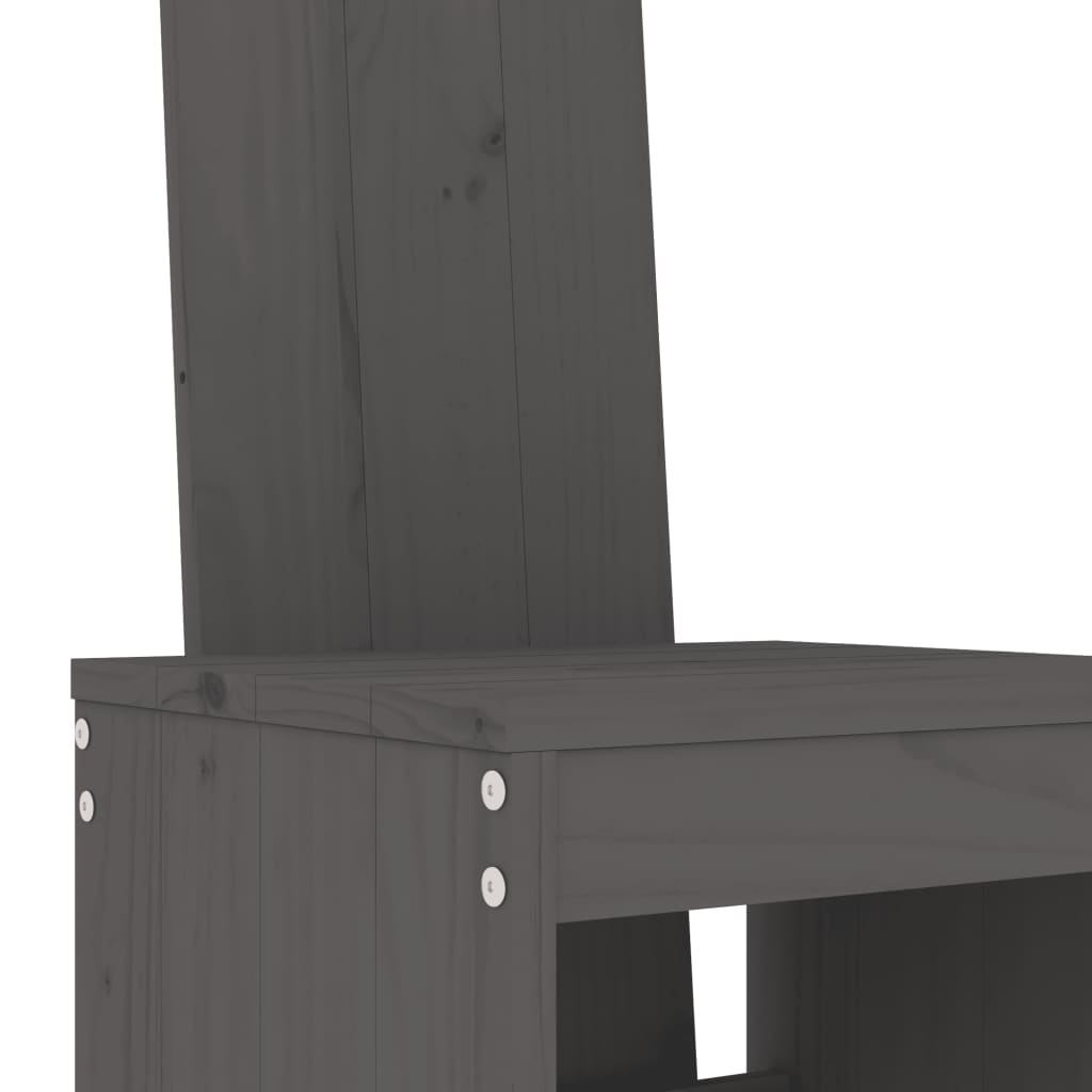 vidaXL Barkrukken 2 st 40x42x120 cm massief grenenhout