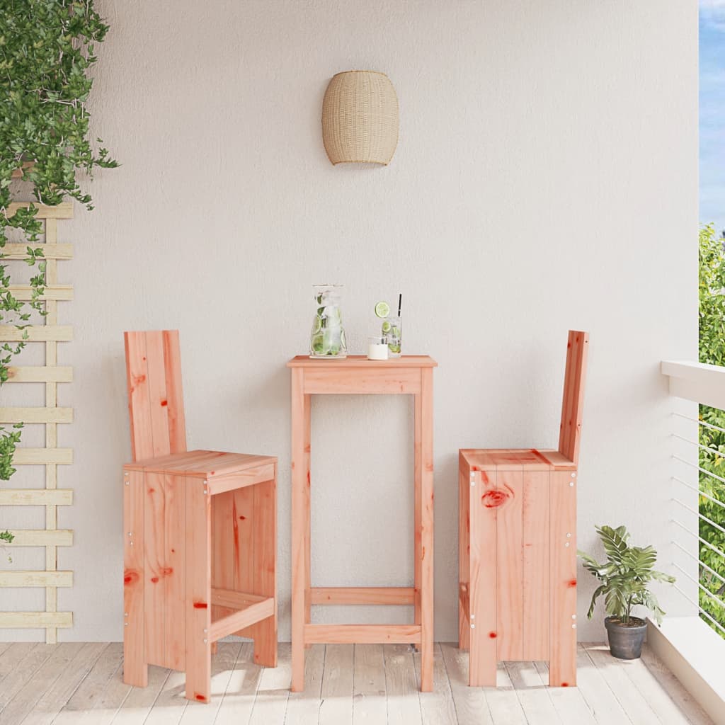 vidaXL Barkrukken 2 st 40x42x120 cm massief grenenhout