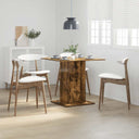vidaXL Eettafel 80x80x75 cm bewerkt hout wit