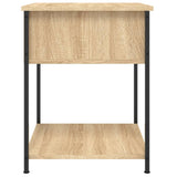 vidaXL Nachtkastje 44x45x58 cm bewerkt hout zwart