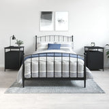 vidaXL Nightstand 40x42x60 cm engineered wood black