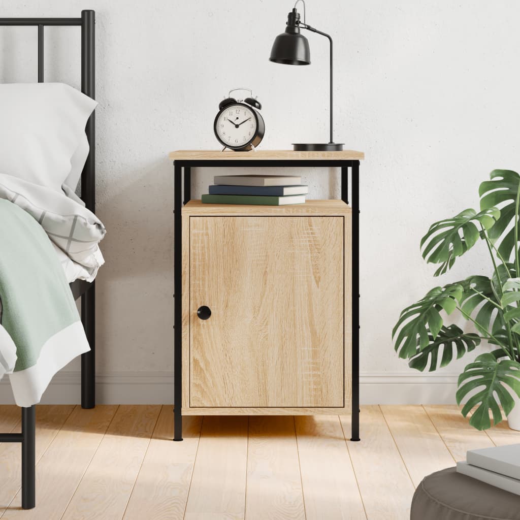 vidaXL Nightstand 40x42x60 cm engineered wood black