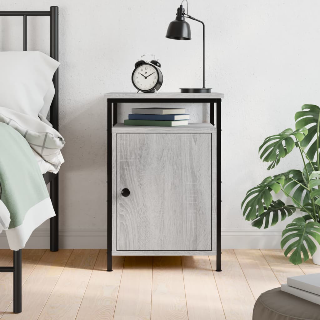 vidaXL Nightstand 40x42x60 cm engineered wood black