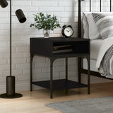 vidaXL Nightstand 40x41x50 cm engineered wood black