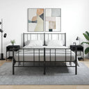 vidaXL Nightstand 40x41x50 cm engineered wood black