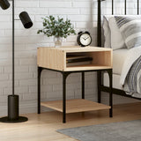 vidaXL Nightstand 40x41x50 cm engineered wood black