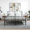 vidaXL Nightstand 40x41x50 cm engineered wood black