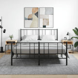 vidaXL Nightstand 40x41x50 cm engineered wood black