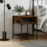 vidaXL Nightstand 40x41x50 cm engineered wood black