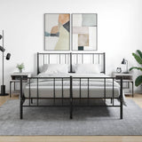 vidaXL Nightstand 40x41x50 cm engineered wood black