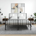 vidaXL Nightstand 40x41x50 cm engineered wood black