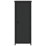 vidaXL Nachtkastjes 2 st 32x42x80 cm bewerkt hout zwart
