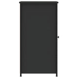 vidaXL Nachtkastjes 2 st 32x42x80 cm bewerkt hout zwart