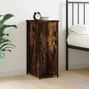 vidaXL Nachtkastjes 2 st 32x42x80 cm bewerkt hout zwart