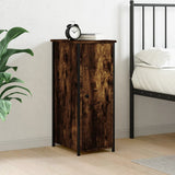 vidaXL Nachtkastjes 2 st 32x42x80 cm bewerkt hout zwart