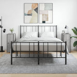 vidaXL Nachtkastjes 2 st 32x42x80 cm bewerkt hout zwart