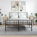 vidaXL Nachtkastjes 2 st 34x36x70 cm bewerkt hout zwart