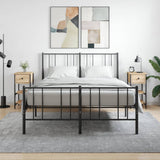 vidaXL Nachtkastjes 2 st 34x36x70 cm bewerkt hout zwart