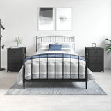 vidaXL Nightstand 40x36x60 cm engineered wood black