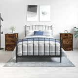 vidaXL Nightstand 40x36x60 cm engineered wood black