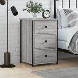 vidaXL Nightstand 40x36x60 cm engineered wood black