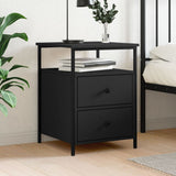 vidaXL Nightstand 44x45x60 cm engineered wood black