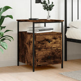 vidaXL Nightstand 44x45x60 cm engineered wood black
