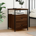 vidaXL Nightstand 44x45x60 cm engineered wood black