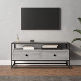 vidaXL Tv-meubel 100x35x45 cm bewerkt hout zwart