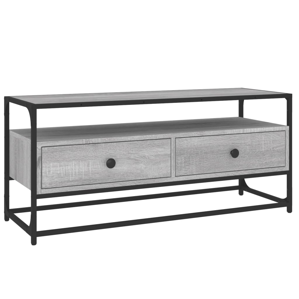 vidaXL Tv-meubel 100x35x45 cm bewerkt hout zwart