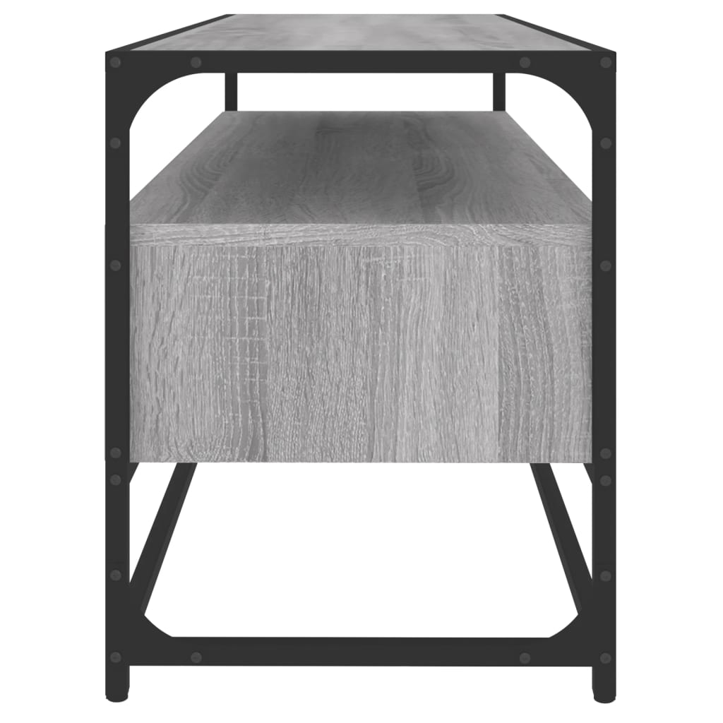 vidaXL Tv-meubel 100x35x45 cm bewerkt hout zwart