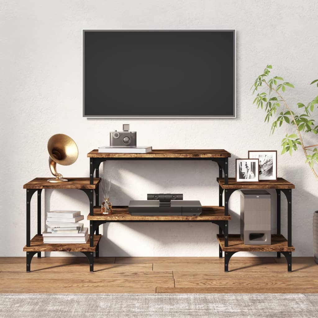 vidaXL Tv-meubel 117x35x52 cm bewerkt hout sonoma eikenkleurig
