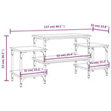 vidaXL Tv-meubel 117x35x52 cm bewerkt hout sonoma eikenkleurig