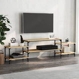 vidaXL Tv-meubel 117x35x52 cm bewerkt hout sonoma eikenkleurig