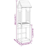 vidaXL Speeltoren 52,5x46,5x206,5 cm massief douglashout