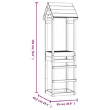 vidaXL Speeltoren 53x46,5x194 cm geïmpregneerd grenenhout